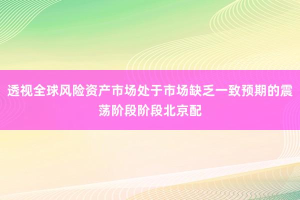 透视全球风险资产市场处于市场缺乏一致预期的震荡阶段阶段北京配